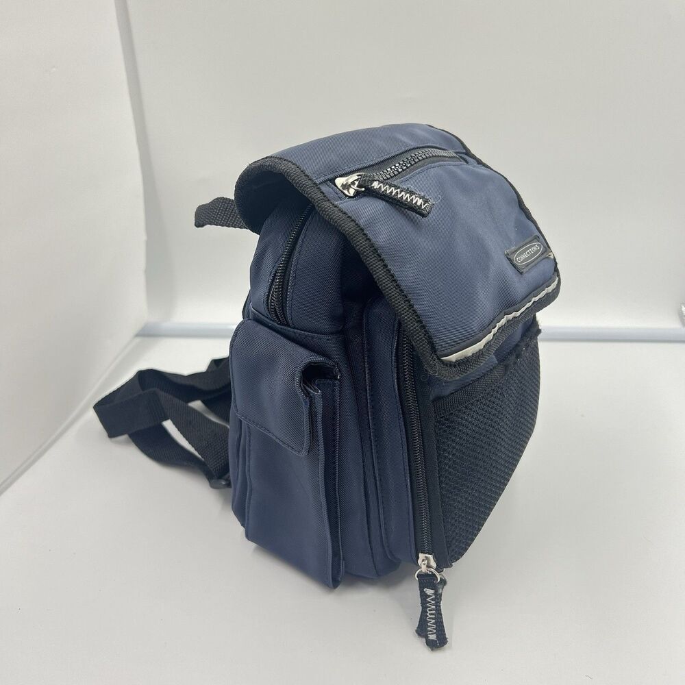 Connections Backpack Small Multi Compartment Travel Utility Bag Dark Blue